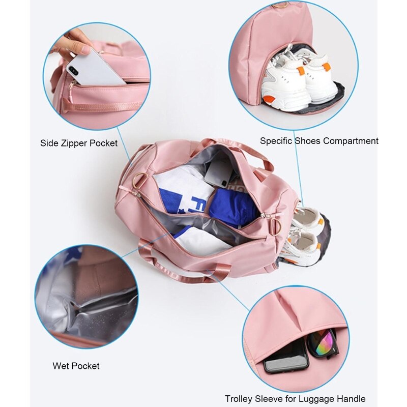 Lightweight Gym Bag with Shoe Compartment