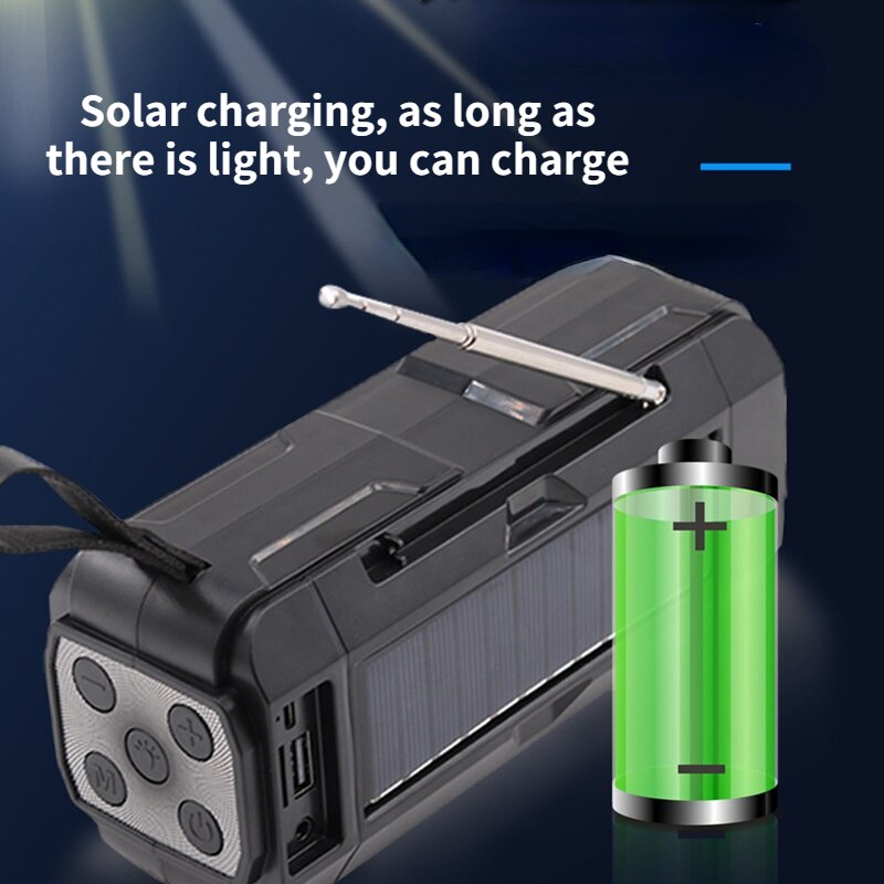 Portable Solar Charging Bluetooth Speaker