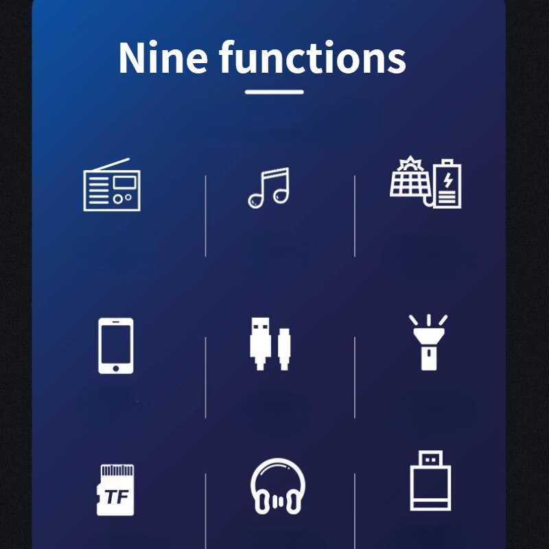 Portable Solar Charging Bluetooth Speaker