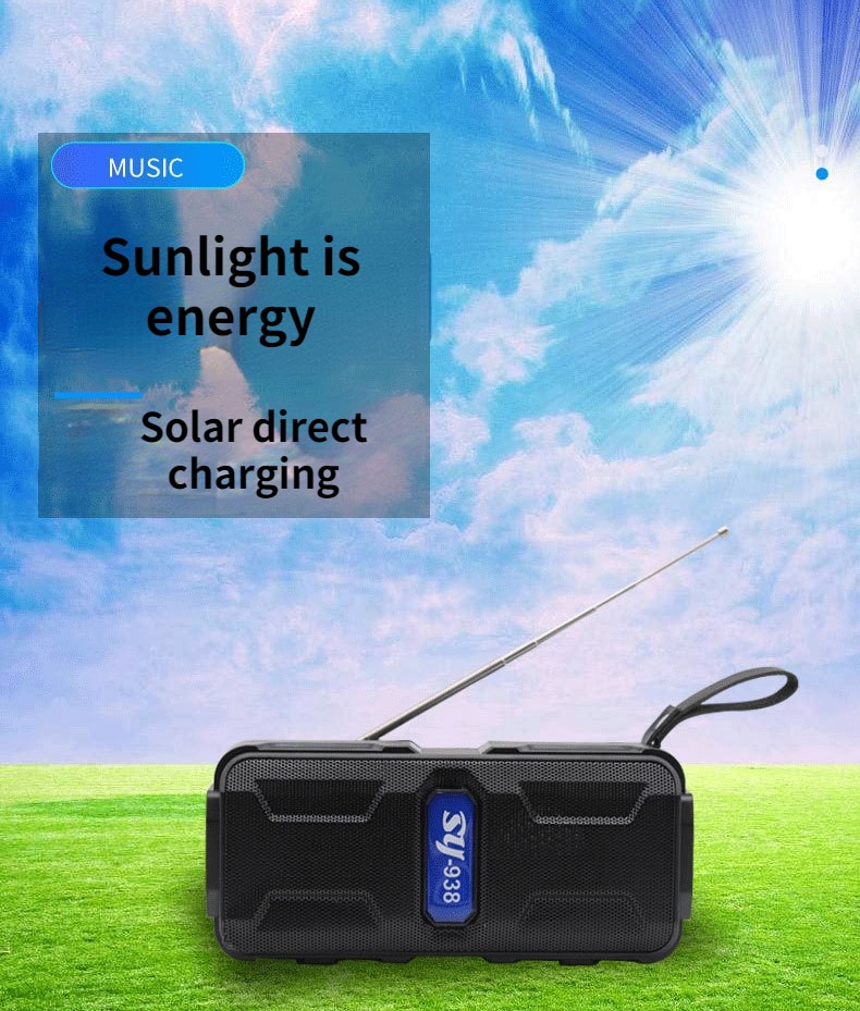 Portable Solar Charging Bluetooth Speaker
