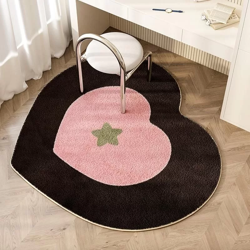 Round Carpets for Living Room Cute Cartoon Peach Heart Children Bedroom Rug Large Area Home Decoration IG Plush Mat ковер 러그 Round Carpets for Living Room Cute Cartoon Peach Heart Children Bedroom Rug Large Area Home Decoration IG Plush Mat ковер 러그